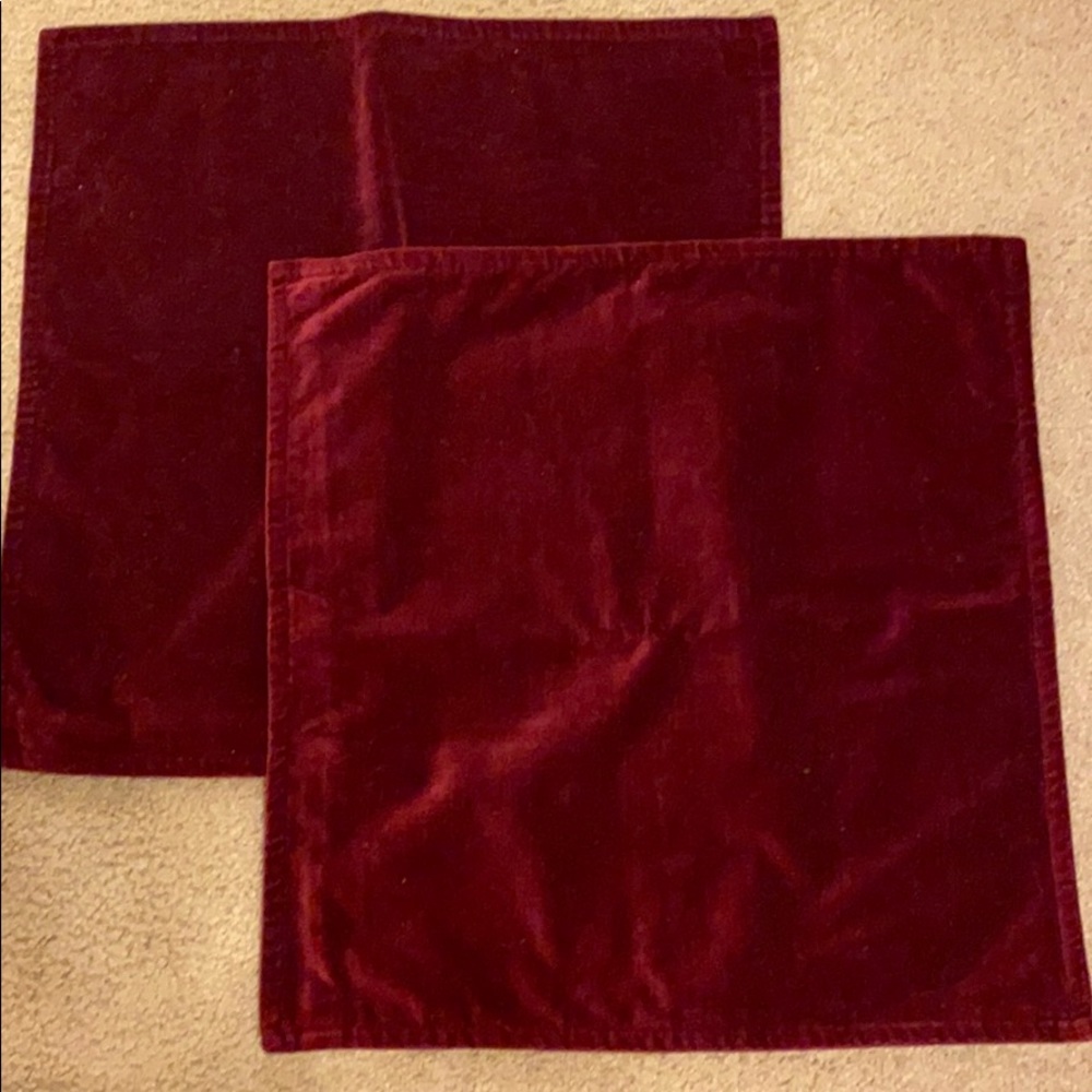 Pottery Barn Velvet pillow covers